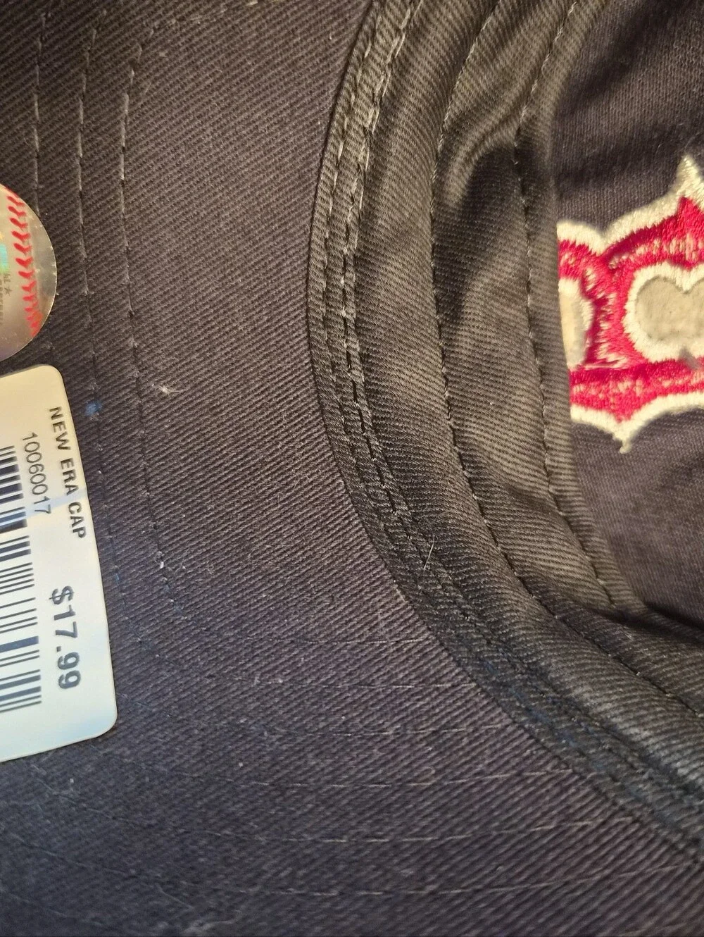 New Era Mens Boston Red Sox Adjustable Cap, Classic Blue W/ Red&White Logo, NWT